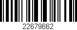 Código de barras (EAN, GTIN, SKU, ISBN): '22679662'