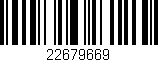 Código de barras (EAN, GTIN, SKU, ISBN): '22679669'