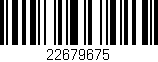 Código de barras (EAN, GTIN, SKU, ISBN): '22679675'