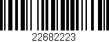 Código de barras (EAN, GTIN, SKU, ISBN): '22682223'