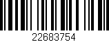 Código de barras (EAN, GTIN, SKU, ISBN): '22683754'