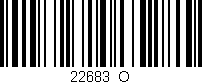 Código de barras (EAN, GTIN, SKU, ISBN): '22683_O'