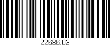 Código de barras (EAN, GTIN, SKU, ISBN): '22686.03'