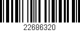 Código de barras (EAN, GTIN, SKU, ISBN): '22686320'