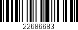 Código de barras (EAN, GTIN, SKU, ISBN): '22686683'
