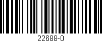 Código de barras (EAN, GTIN, SKU, ISBN): '22688-0'