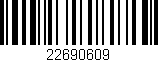 Código de barras (EAN, GTIN, SKU, ISBN): '22690609'