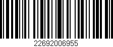 Código de barras (EAN, GTIN, SKU, ISBN): '22692006955'