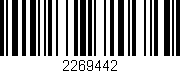 Código de barras (EAN, GTIN, SKU, ISBN): '2269442'