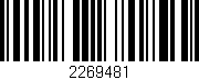 Código de barras (EAN, GTIN, SKU, ISBN): '2269481'