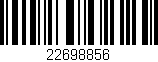 Código de barras (EAN, GTIN, SKU, ISBN): '22698856'