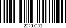 Código de barras (EAN, GTIN, SKU, ISBN): '2270.C33'