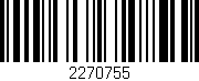 Código de barras (EAN, GTIN, SKU, ISBN): '2270755'