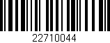 Código de barras (EAN, GTIN, SKU, ISBN): '22710044'