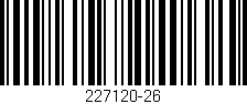Código de barras (EAN, GTIN, SKU, ISBN): '227120-26'