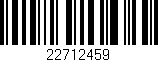 Código de barras (EAN, GTIN, SKU, ISBN): '22712459'
