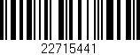 Código de barras (EAN, GTIN, SKU, ISBN): '22715441'