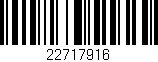 Código de barras (EAN, GTIN, SKU, ISBN): '22717916'