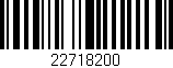 Código de barras (EAN, GTIN, SKU, ISBN): '22718200'