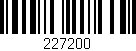 Código de barras (EAN, GTIN, SKU, ISBN): '227200'