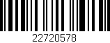 Código de barras (EAN, GTIN, SKU, ISBN): '22720578'