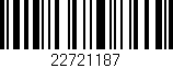 Código de barras (EAN, GTIN, SKU, ISBN): '22721187'