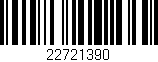Código de barras (EAN, GTIN, SKU, ISBN): '22721390'