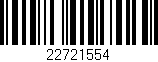 Código de barras (EAN, GTIN, SKU, ISBN): '22721554'