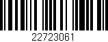 Código de barras (EAN, GTIN, SKU, ISBN): '22723061'