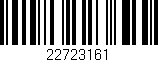 Código de barras (EAN, GTIN, SKU, ISBN): '22723161'