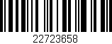 Código de barras (EAN, GTIN, SKU, ISBN): '22723658'
