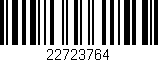 Código de barras (EAN, GTIN, SKU, ISBN): '22723764'