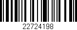 Código de barras (EAN, GTIN, SKU, ISBN): '22724198'