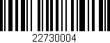 Código de barras (EAN, GTIN, SKU, ISBN): '22730004'