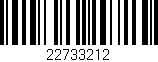 Código de barras (EAN, GTIN, SKU, ISBN): '22733212'