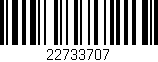 Código de barras (EAN, GTIN, SKU, ISBN): '22733707'
