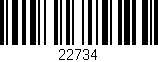 Código de barras (EAN, GTIN, SKU, ISBN): '22734'