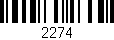 Código de barras (EAN, GTIN, SKU, ISBN): '2274'