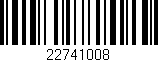 Código de barras (EAN, GTIN, SKU, ISBN): '22741008'
