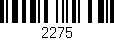 Código de barras (EAN, GTIN, SKU, ISBN): '2275'