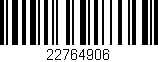 Código de barras (EAN, GTIN, SKU, ISBN): '22764906'