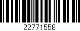 Código de barras (EAN, GTIN, SKU, ISBN): '22771558'