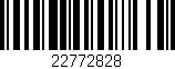 Código de barras (EAN, GTIN, SKU, ISBN): '22772828'