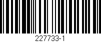 Código de barras (EAN, GTIN, SKU, ISBN): '227733-1'