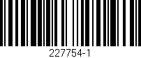 Código de barras (EAN, GTIN, SKU, ISBN): '227754-1'