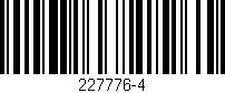 Código de barras (EAN, GTIN, SKU, ISBN): '227776-4'