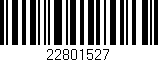 Código de barras (EAN, GTIN, SKU, ISBN): '22801527'