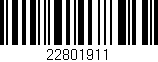 Código de barras (EAN, GTIN, SKU, ISBN): '22801911'