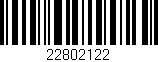 Código de barras (EAN, GTIN, SKU, ISBN): '22802122'