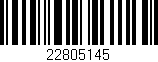 Código de barras (EAN, GTIN, SKU, ISBN): '22805145'